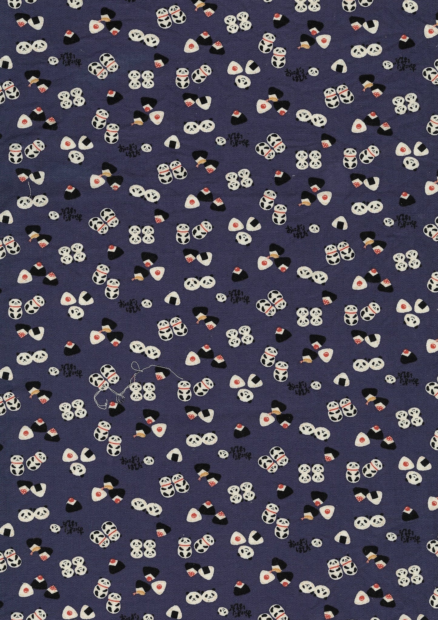 Chibi-pri Panda Onigiri Cotton Oxford YKA-39060-1