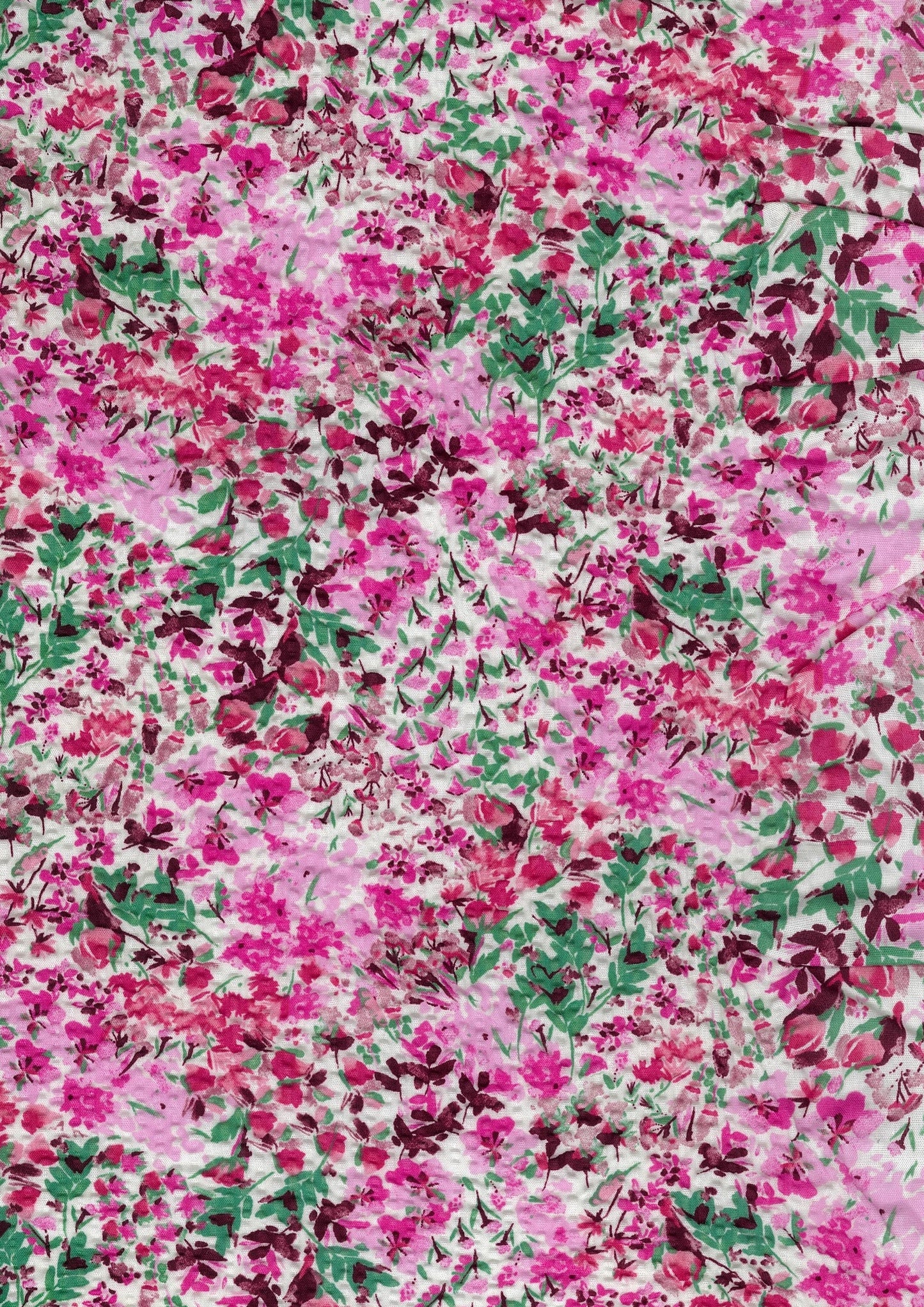 Floral Prints Ripple Seersucker YKA-39080-3