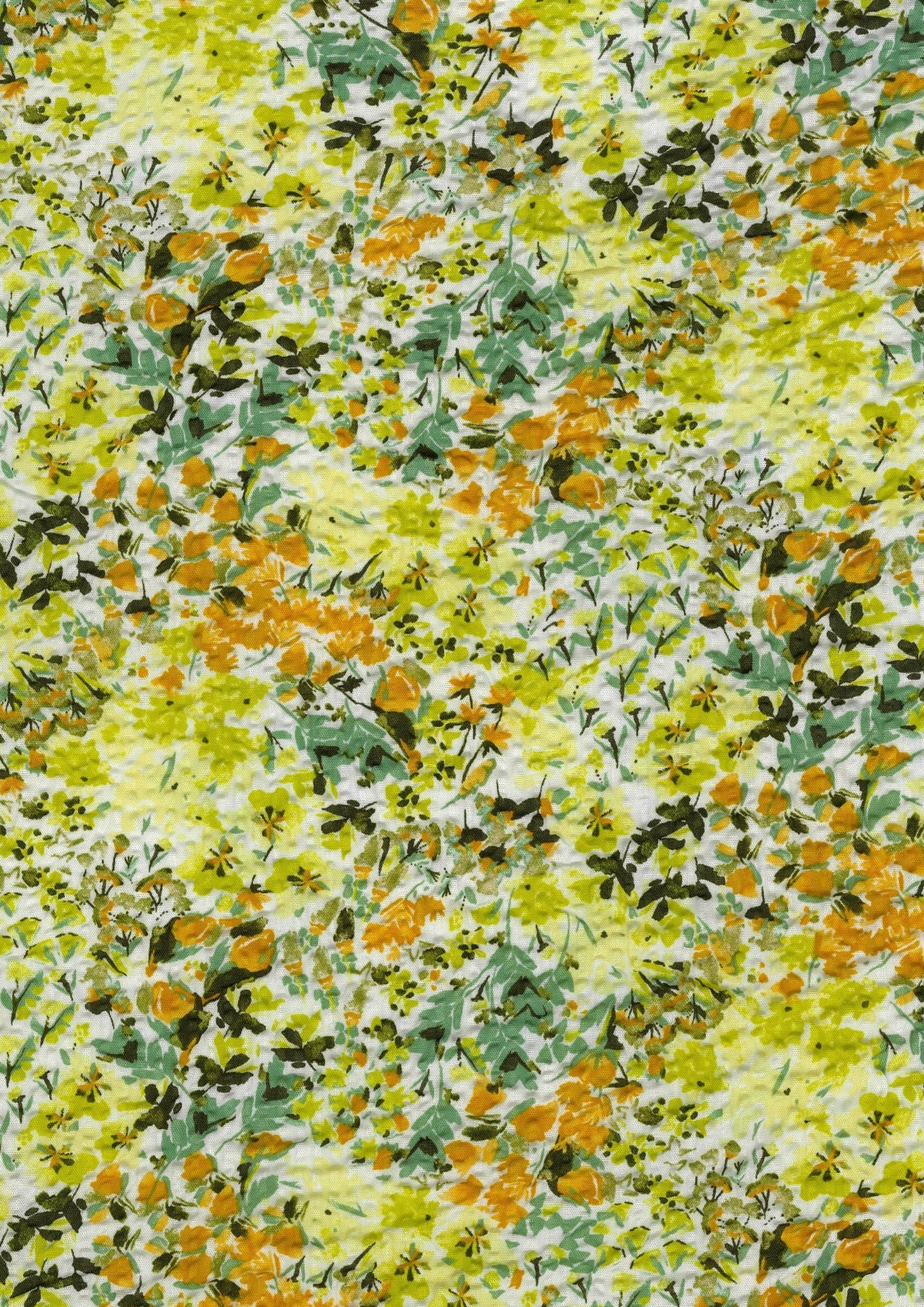 Floral Prints Ripple Seersucker YKA-39080-3