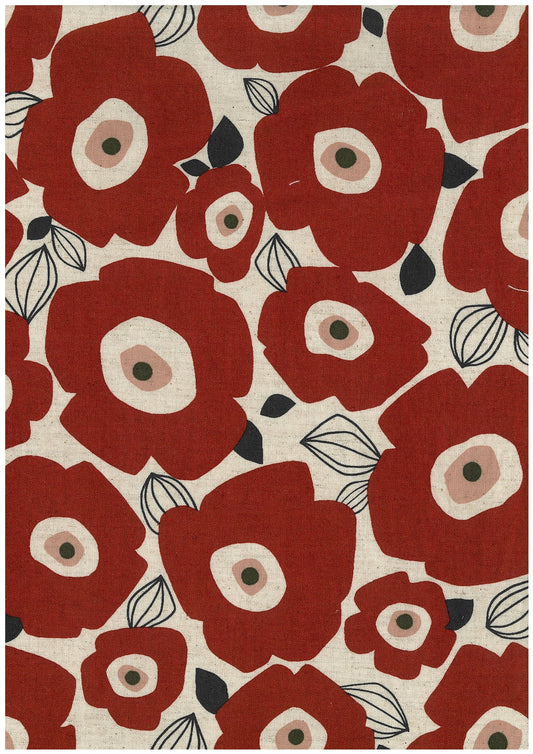 Odekake Large Flowers YKA-46050-1 Sheeting