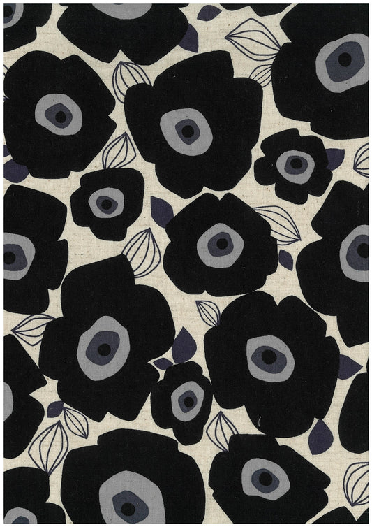 Odekake Large Flowers YKA-46050-1 Sheeting