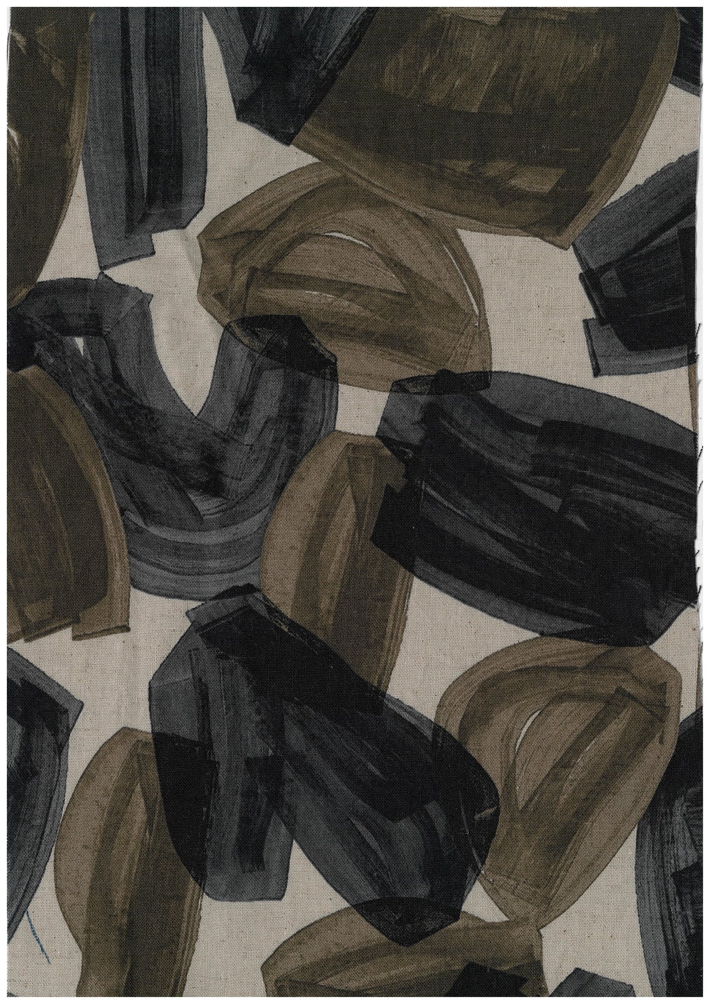 Odekake Abstract Flowers Sheeting YKA-46050-2