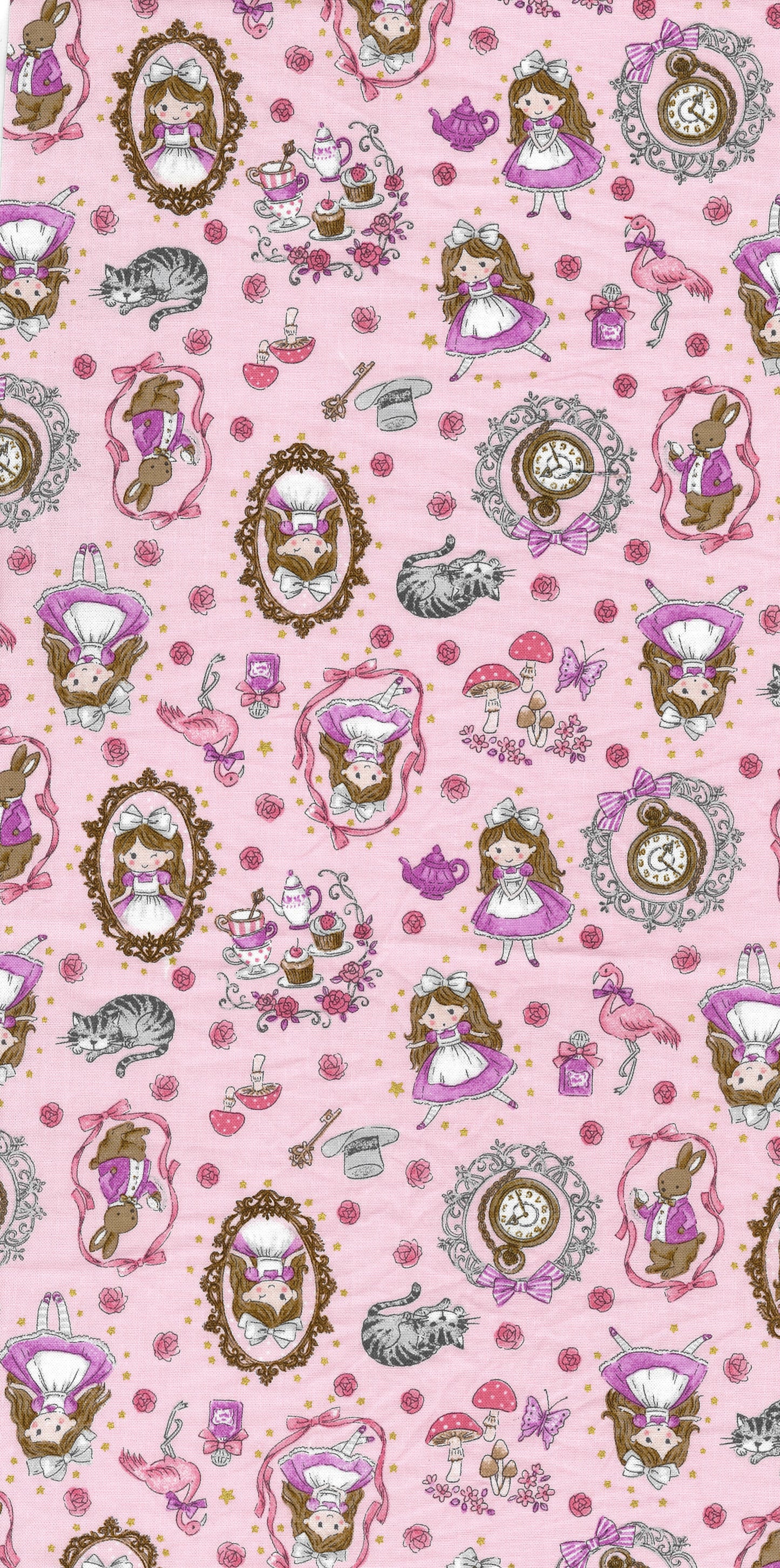 Fairy Tale Alice in Wonderland Sheeting YPA-56010-1