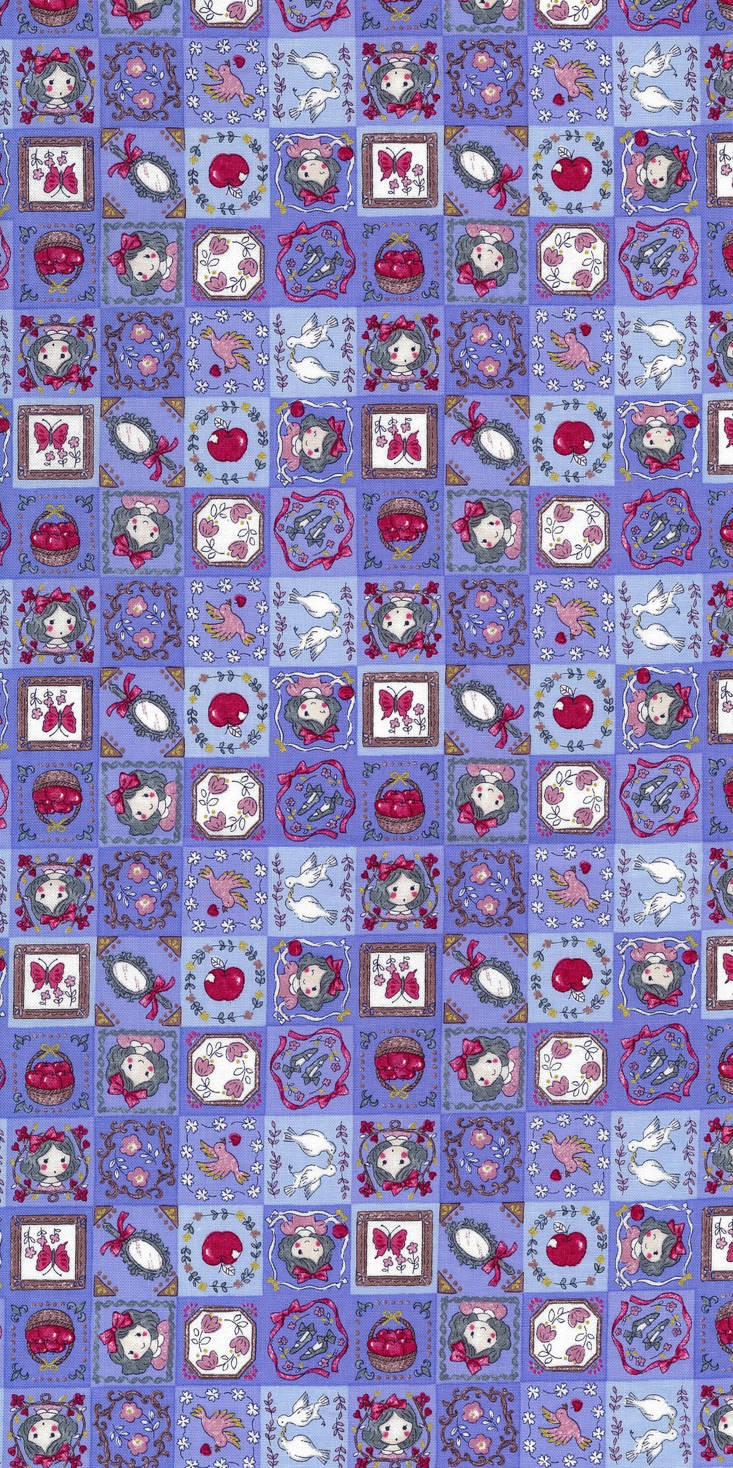 Fairy Tale Alice in Wonderland Grid YPA-56010-1 Sheeting