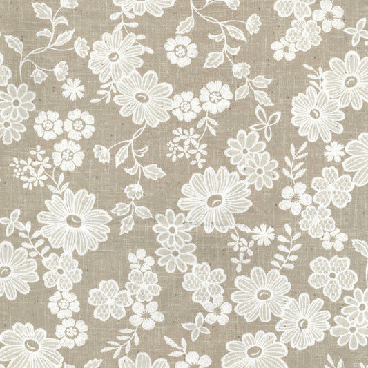 Lace Fabric Grain Floral Sheeting YPA-59030-1