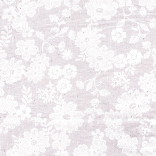 Lace Fabric Grain Floral Sheeting YPA-59030-1