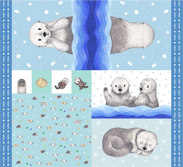 Animania Sea Otter Cotton Sheeting YPA-71040-1