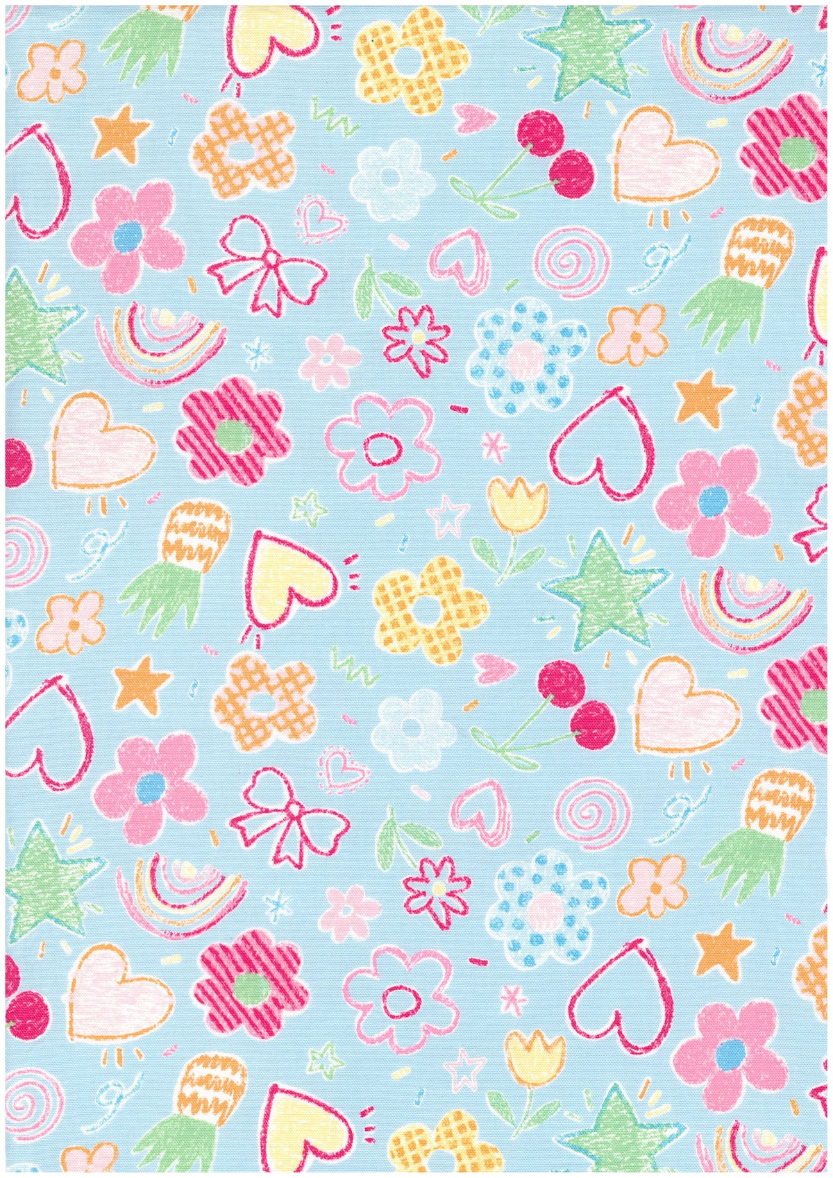 Pastel Motifs Cotton Oxford YPA-79000-1