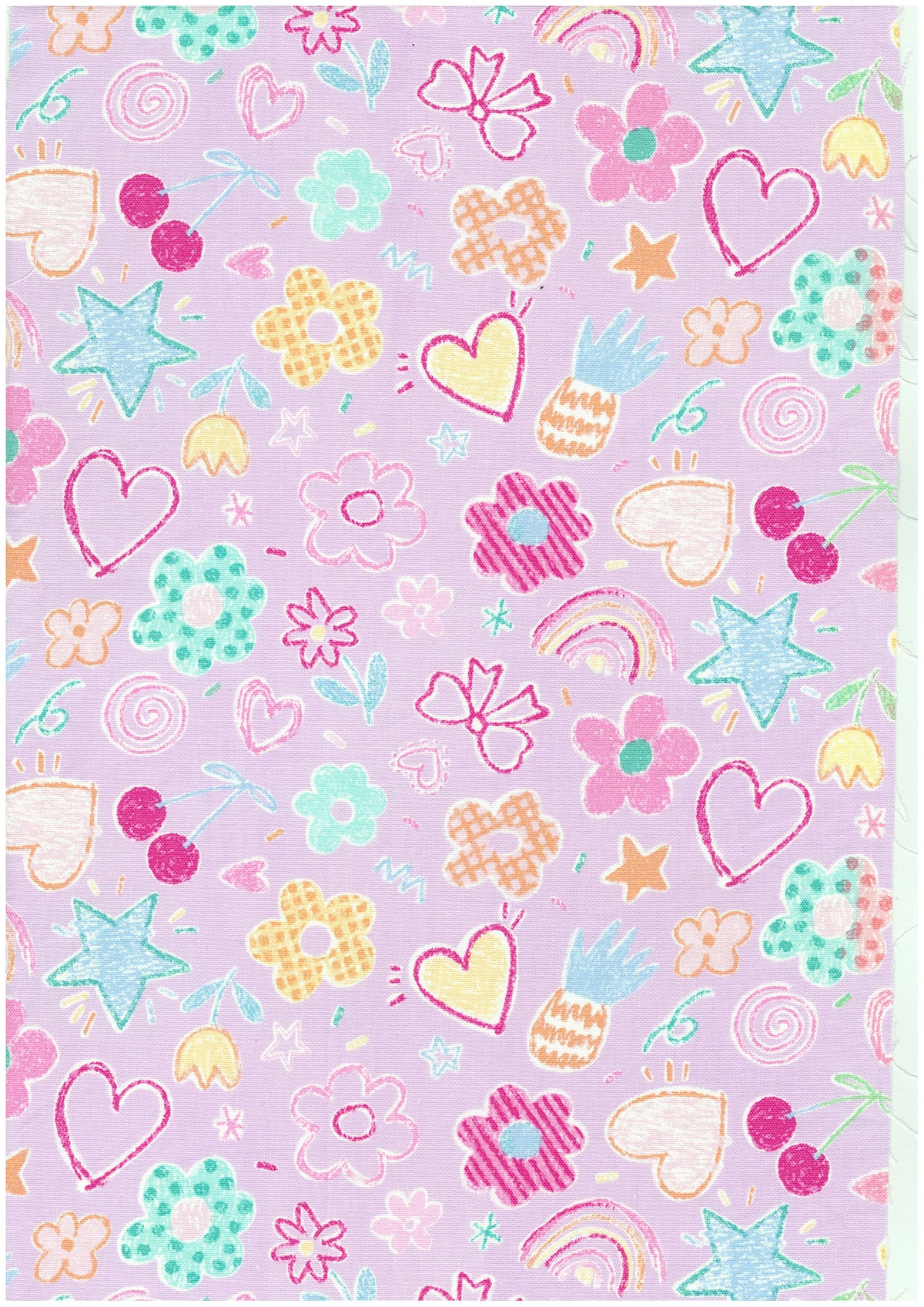 Pastel Motifs Cotton Oxford YPA-79000-1