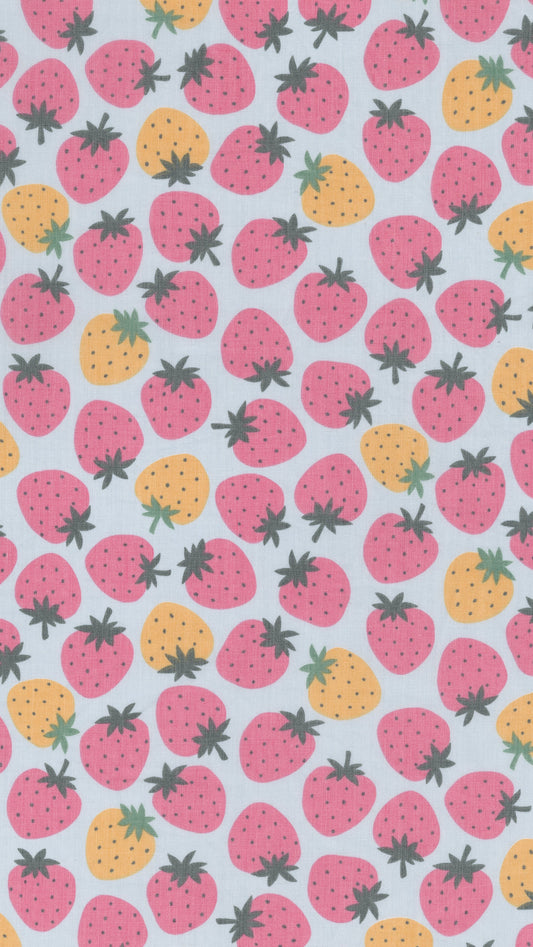 Haze Strawberry Polyester Cotton Fabric YPA-79040-2