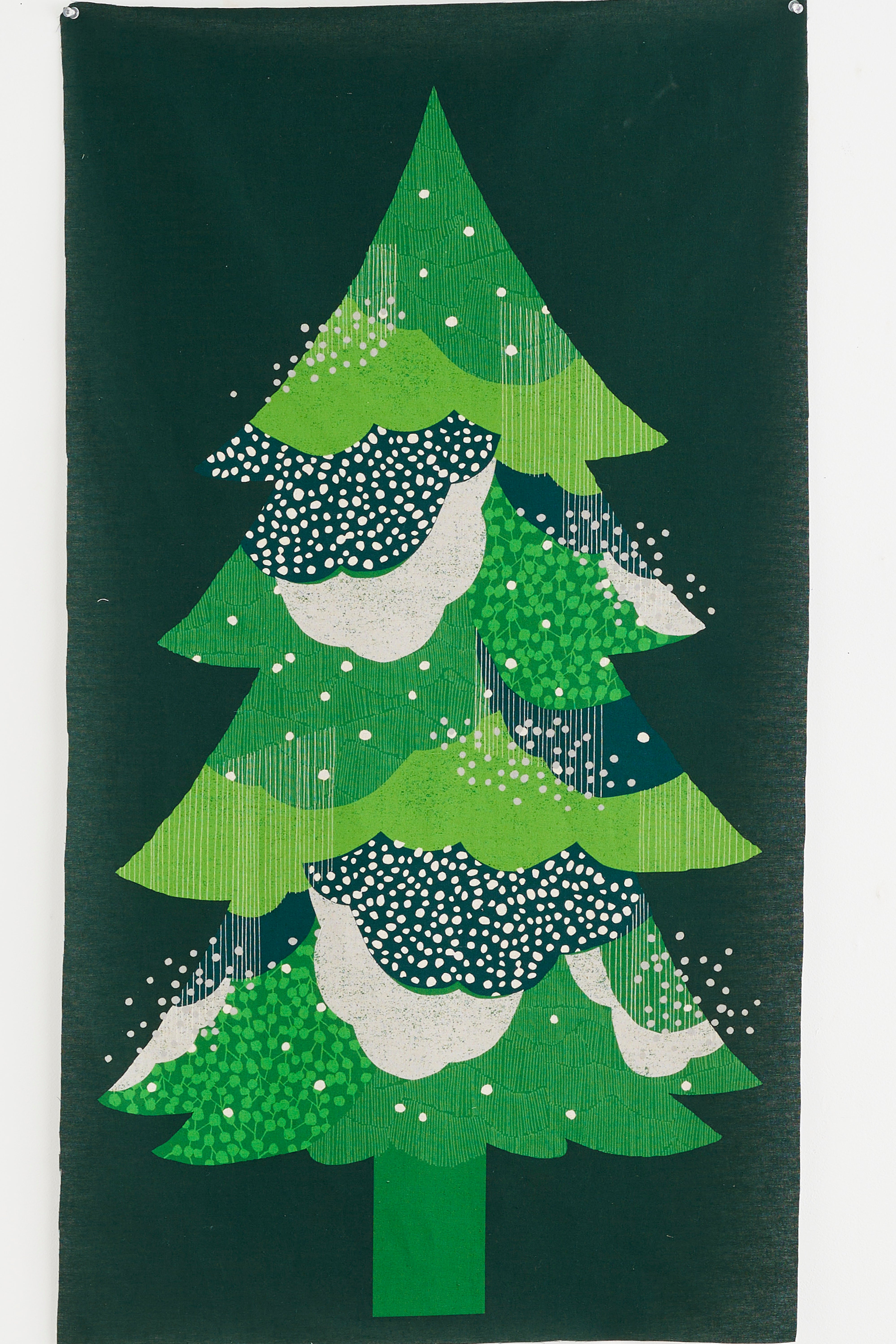 Preorder] echino Christmas Cotton Linen Canvas Panel Fabric EKX