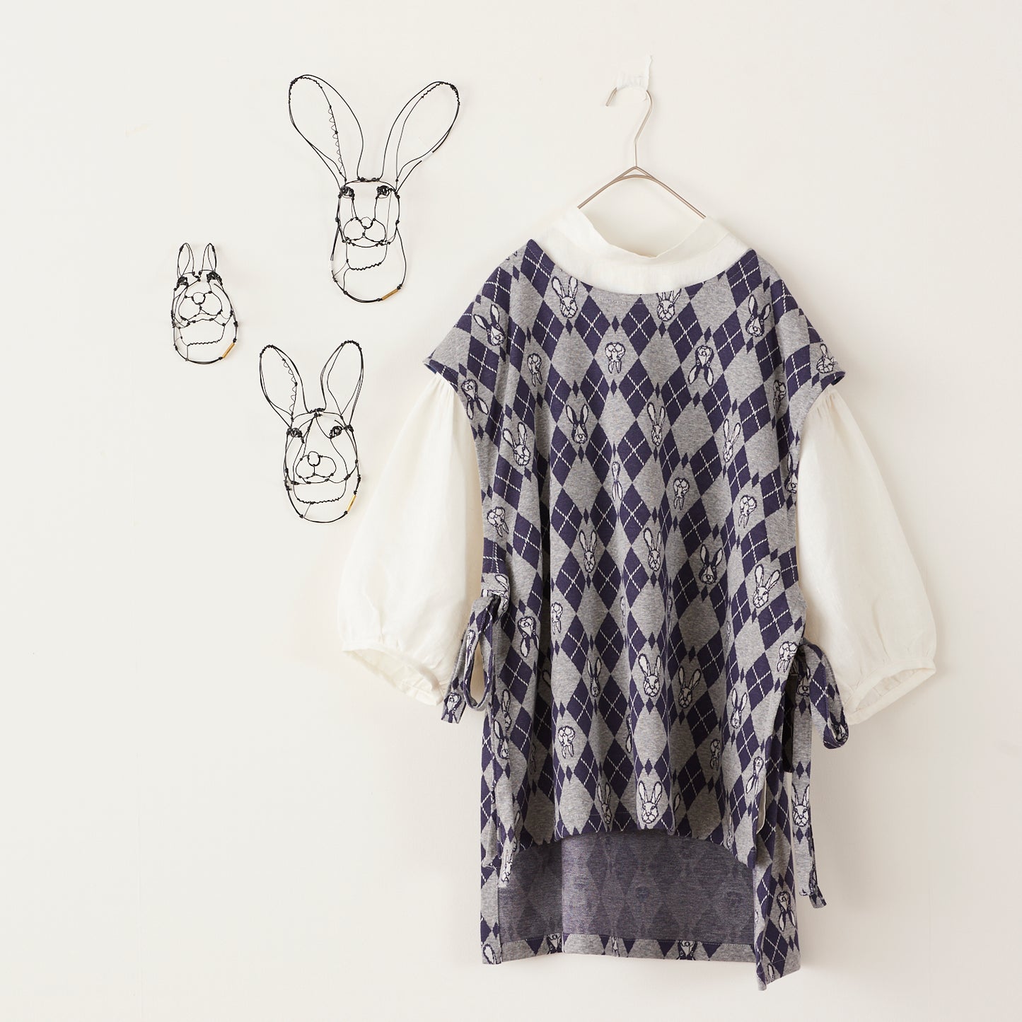 HAyU fabric Rabbit Argyle Knit Jacquard EGX-7711-1