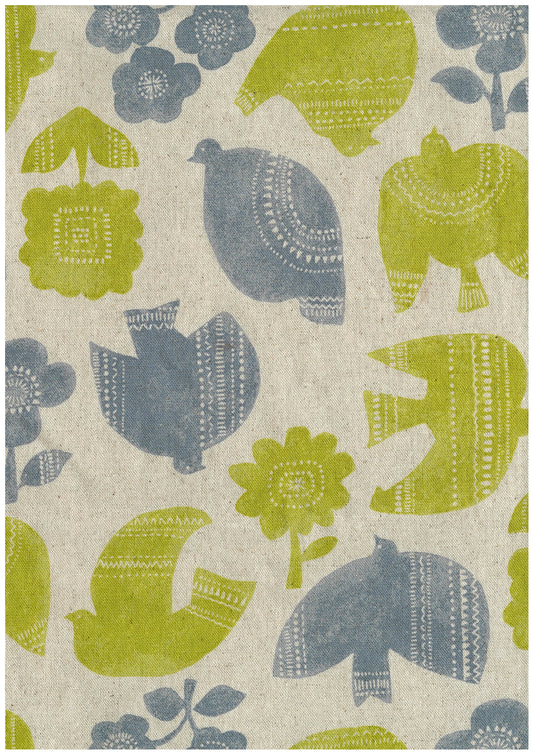 Nordic Animals Birds Cotton Linen Canvas YKA-49020-1