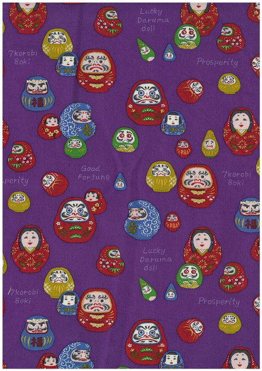 Funny Japan Daruma Cotton Oxford YKA-49040-2