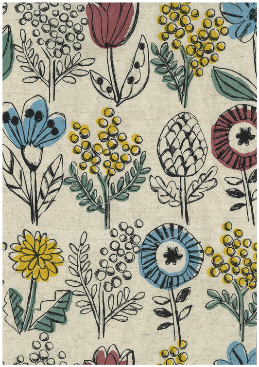 Linnea Black Cotton Sheeting YKA-49070-2