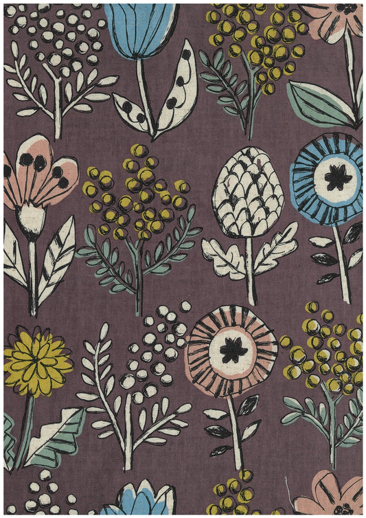 Linnea Black Cotton Sheeting YKA-49070-2