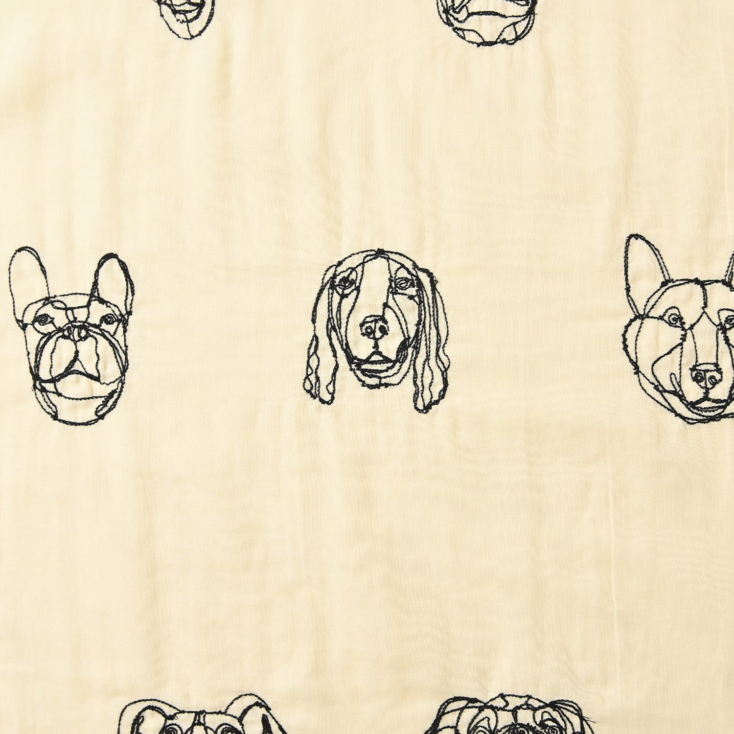 Hayu Fabric “Dogs” Double Gauze