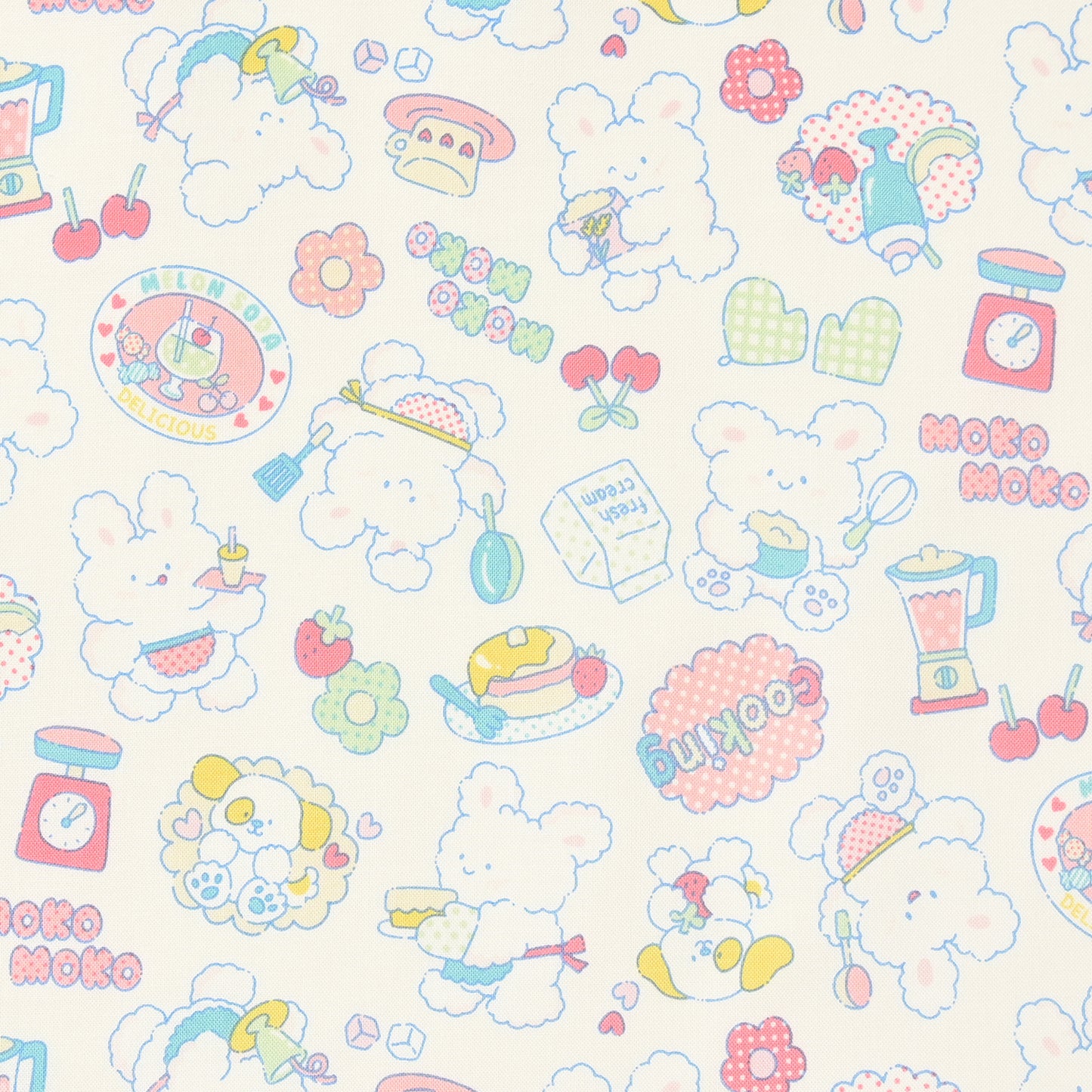 Momo-chan's Favorite Rabbit Pattern Sheeting YGA-59030-2