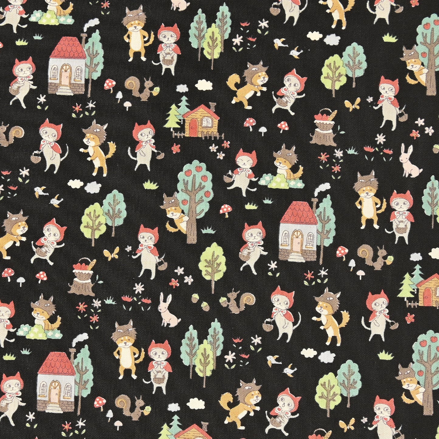 Funny Cats Little Red Riding Hood Sheeting YKA-99000-2